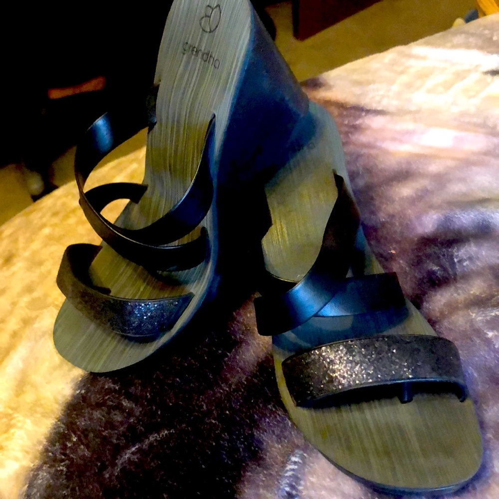 Grendha Chunky Heel Sandals